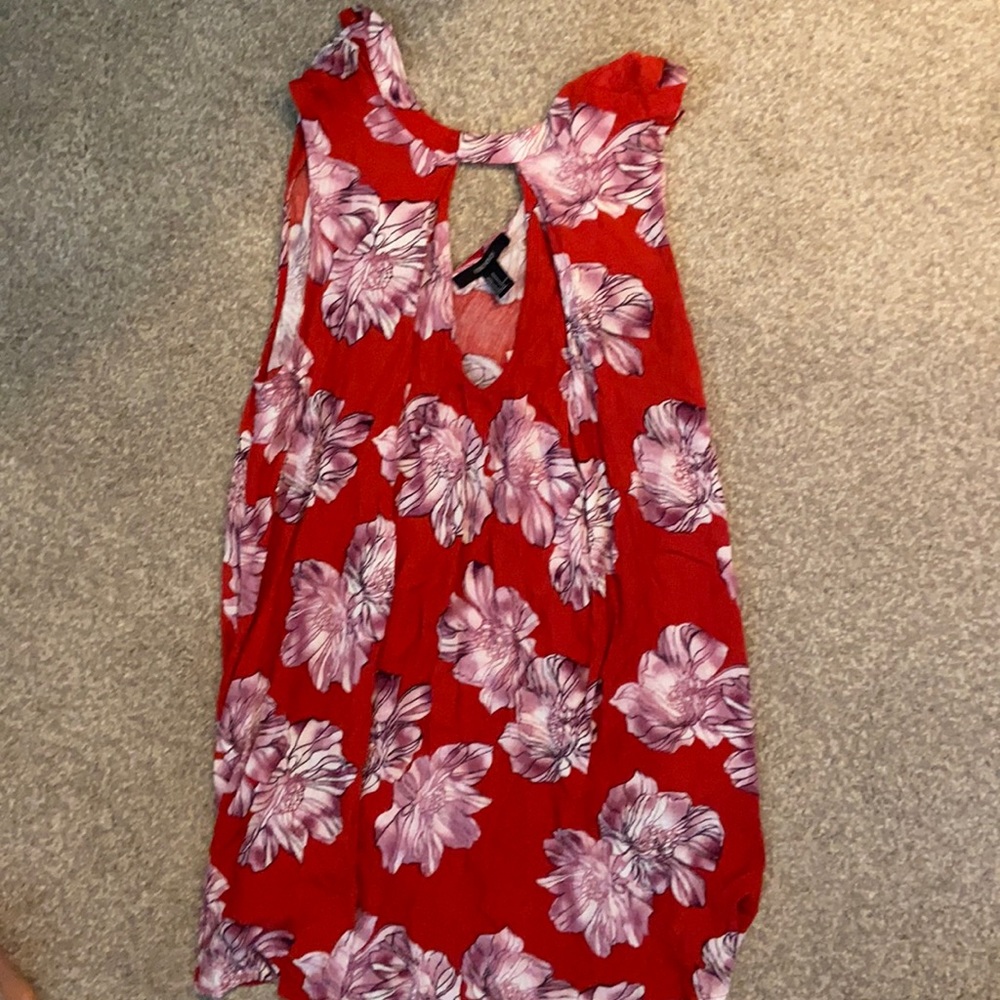 Halter neck f21 floral dress